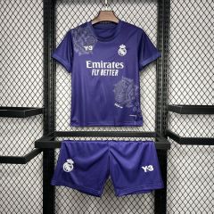 2024/25 Real Madrid Y-3 Fourth Kids Jersey white Kit