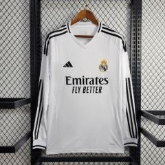 2024/25 Real Madrid Home Long Sleeve Replica Jersey