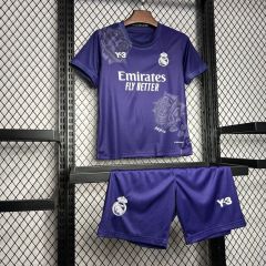 2024/25 Real Madrid Y-3 Fourth Kids Jersey white Kit