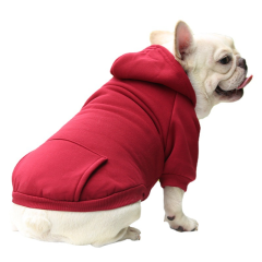 秋冬卫衣牛仔口袋两脚衣服运动风宠物衣服狗狗猫咪宠物衣服用品