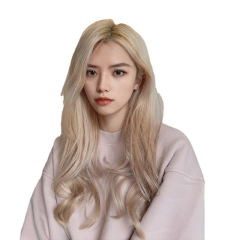 假发女欧美时尚中分大波浪长卷发金发女郎蓬松气质全头套现货批发