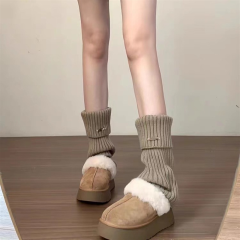 泰酷辣!jk针织袜套原宿风y2k甜美日系学院风春秋款中筒堆堆袜女