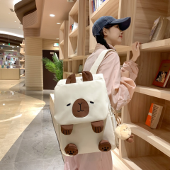 可爱河豚书包女初中生轻便双肩包女大学生旅行包大容量高中生背包