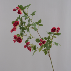仿真花 长支小玫瑰 现代客厅装饰摆件餐桌花北欧插花假花花束