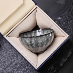 建盏主人杯汝窑冰花单杯开片冰裂釉茶杯个人品茗杯冰花茶盏独立站