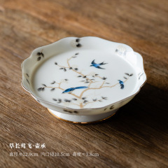 德化羊脂玉好白瓷高档主人杯品茗杯客杯单个家用陶瓷功夫茶具