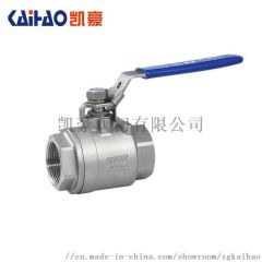 不锈钢二片式内螺纹球阀Q11F-16P凯豪品牌