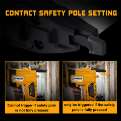 WORKSITE 2-In-1 Cordless Nailer Stapler 18 Gauge 20V Battery Power Portable Flooring Roofing Framing Palm Nail Gun