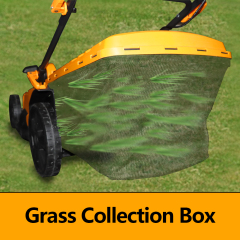 WORKSITE 2 Battery Lawn Mower Plastic 55L Garden Mower Grass Cutter 20V Rechargeable Brushless Cordless Hand Push Lawn Mower