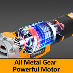 WORKSITE Brushless 20V Cordless Angle Grinder 4-1/2" Battery Power Wireless Portable Metal Concrete Cutter Tools Grinders