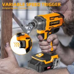 WORKSITE Cordless Impact Driver 1/4" Compact Power Handheld Drivers,1060 In-Lbs Torque,Variable Speed 2700 RPM,Rechargable Battery & Charger