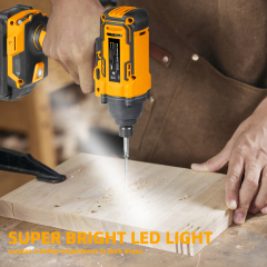 WORKSITE Cordless Impact Driver 1/4" Compact Power Handheld Drivers,1060 In-Lbs Torque,Variable Speed 2700 RPM,Rechargable Battery & Charger