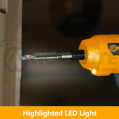 WORKSITE 4V Cordless Screwdriver 1/4" Chuck Mini Small Battery Rechargeable Power Screwdrivers with Pivoting Handle