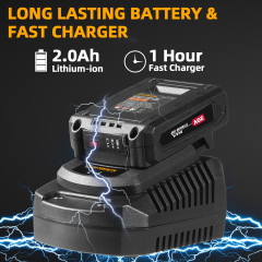 WORKSITE 20V Brushless Cordless Impact Driver 1/2" High Torque 300N.m Compact Handheld Variable Speed Electric Drivers