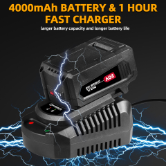 WORKSITE Brushless Cordless Impact Wrench 1/2 Inch 20V High Torque 4.0Ah Battery 280 ft-lbs(380 Nm) Impact Gun Tools