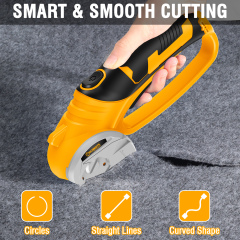 WORKSITE Cordless Rotary Cutter 4V Electric Scissors for Paper,Carpet and Cardboard,Box and Gift Wrap