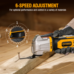 WORKSITE 20V Cordless Oscillating Tool 20V Max Battery Powered 18000OPM Multitool Power Saws for Scraping Cutting Sanding