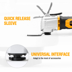 WORKSITE 20V Cordless Oscillating Tool 20V Max Battery Powered 18000OPM Multitool Power Saws for Scraping Cutting Sanding