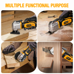 WORKSITE 20V Cordless Oscillating Tool 20V Max Battery Powered 18000OPM Multitool Power Saws for Scraping Cutting Sanding