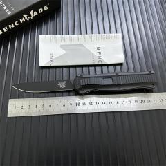 Benchmade 3300BK 4styles Knives Infidel Dagger AUTO OTF Knife 3.85" D2 Black Double Edge Blade, Aviation Aluminum Handles