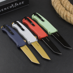 Benchmade 5370FE 5Models Knives Shootout OTF AUTO Knife 3.50" CPM-CruWear Tanto Blade, Black CF-Elite Handles