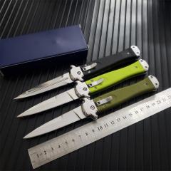 Italy AKC 5 Models Godfather Stiletto Mafia OTF AUTO Knife 3.5" 440c Steel Blade, Nylon Fiber Handles