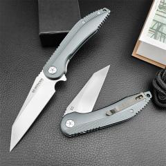 Boker MAGUNM Flipper Folding Knife 3.35" D2 Satin Blade, Aluminum Alloy Handles