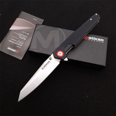 Boker MAGUNM Flipper Folding Knife 3.54" 440B Satin Blade, G10 Handles
