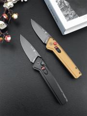 Buck 838 Deploy AUTO Folding Knife 3.23" S35VN Armor Black Cerakote Drop Point Blade, Aluminum Handles