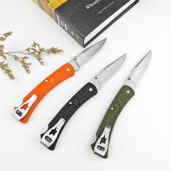 Buck 110 Slim Folding Hunter LT 3.15" 440c Plain Blade, Nylon Fiber Handles