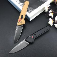 Buck 838 Deploy AUTO Folding Knife 3.23" S35VN Armor Black Cerakote Drop Point Blade, Aluminum Handles