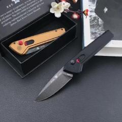Buck 838 Deploy AUTO Folding Knife 3.23" S35VN Armor Black Cerakote Drop Point Blade, Aluminum Handles