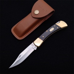 Buck 110 Limited Edition 50th Anniversary Lockback Folding Hunter Knife 3.35" M390 Satin Clip Point Blade, Carbon Fiber Handles