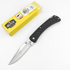Buck 110 Slim Folding Hunter LT 3.15" 440c Plain Blade, Nylon Fiber Handles