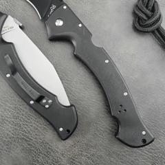 Cold Steel 62JL Rajah II Folding Knife 5.75" AUS-10A Stonewashed Blade, Griv-Ex Handles, Lockback