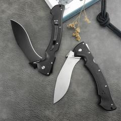 Cold Steel 62JL Rajah II Folding Knife 5.75" AUS-10A Stonewashed Blade, Griv-Ex Handles, Lockback