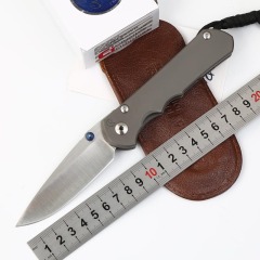 Chris Reeve Small Sebenza 25TH Folding Knife 3.54" S35VN Blade, Titanium Handles, Frame Lock