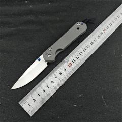 Chris Reeve Small Sebenza Folding Knife 2.76" D2 Blade, Titanium Handles, Frame Lock