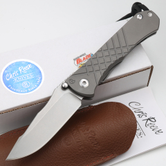 Chris Reeve Umnumzaan Folding Knife 3.66" S35VN Stonewashed Blade, Milled Titanium Handles, Frame Lock