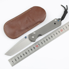 Chris Reeve Small Sebenza 12TH Folding Knife 3.54" D2 Blade, Titanium Handles, Frame Lock
