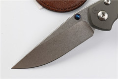 Chris Reeve Small Sebenza 25TH Folding Knife 3.54" S35VN Stonewash Blade, Titanium Handles, Frame Lock