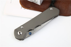 Chris Reeve Small Sebenza 25TH Folding Knife 3.54" S35VN Blade, Titanium Handles, Frame Lock