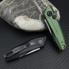 Kershaw 7250 Launch 9 AUTO Folding Knife 1.8" Working Finish CPM-154 Drop Point Blade, Black Anodized Aluminum Handles