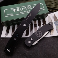 Pro-Tech Emerson CQC7 Tactical AUTO Folding Knife 3.27" 154-CM DLC Blade, Aviation Aluminum Handles