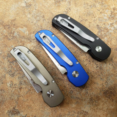 Pro-Tech 2203 AUTO Folding Knife 2.05" 154CM DLC Plain Blade, Aviation Aluminum Handles