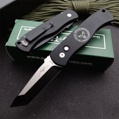 Pro-Tech Emerson CQC7 Tactical AUTO Folding Knife 3.27" 154-CM DLC Blade, Aviation Aluminum Handles