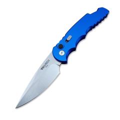 Pro-Tech TR-5 AUTO Folding Knife 3.23" S35VN Stonewashed Plain Blade, Aluminum Handles - T501