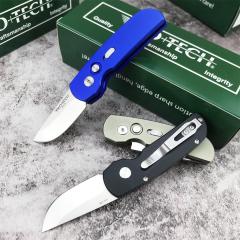 Pro-Tech 2203 AUTO Folding Knife 2.05" 154CM DLC Plain Blade, Aviation Aluminum Handles