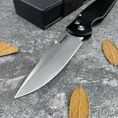 Pro-Tech TR-3 X1 Tactical Response III AUTO Folding Knife 3.375" 154CM Stonewashed Plain Blade, Milled Aluminum Handles - TR-3 X1 SW