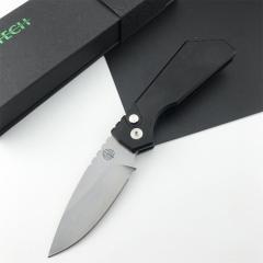 Pro-Tech Strider PT201 PT+ AUTO Folding Knife 2.44" CPM-MagnaCut Black DLC Drop Point Blade, Aluminum Handles